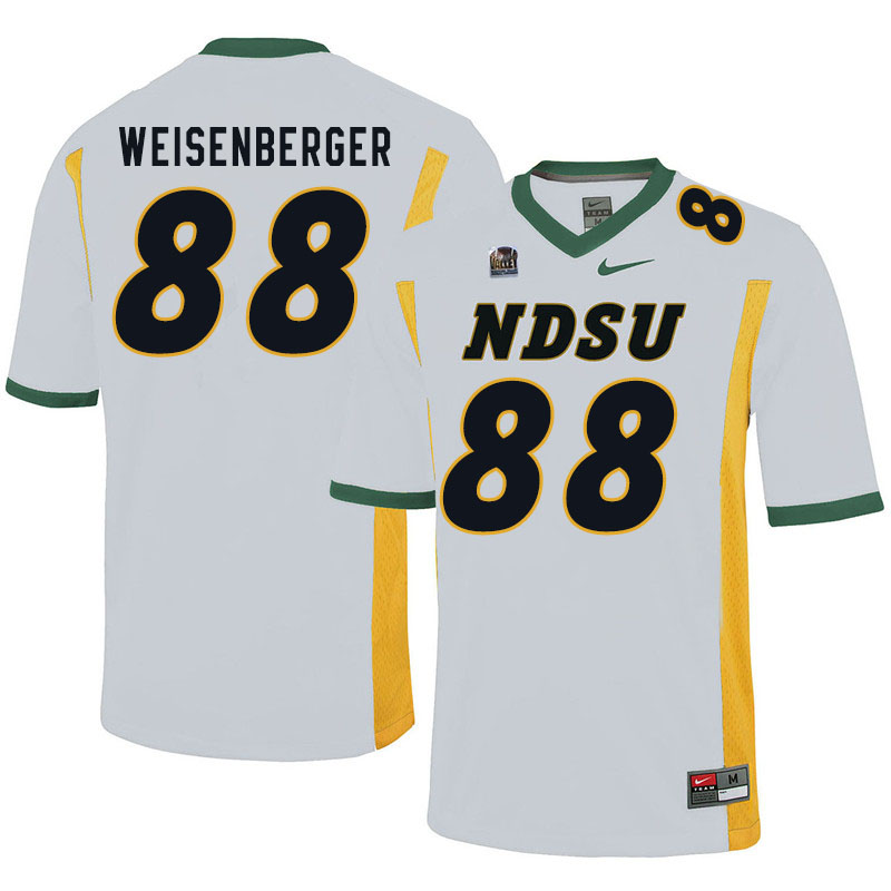 Men #88 Dawson Weisenberger North Dakota State Bison College Football Jerseys Sale-White